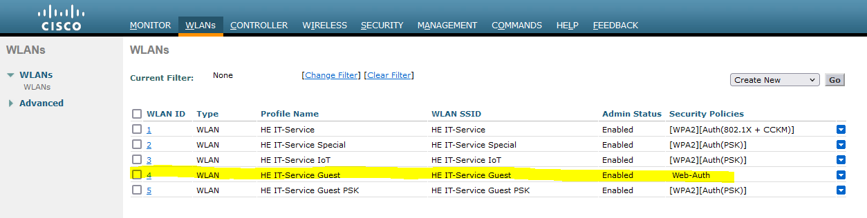 Cisco vWLC WLAN Overview